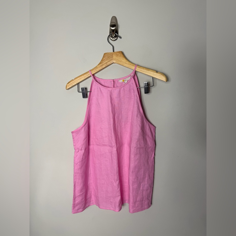 Boden Pink Linen Halter Tank Top - Women